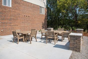 Outdoor patio with grilling & fire pit
